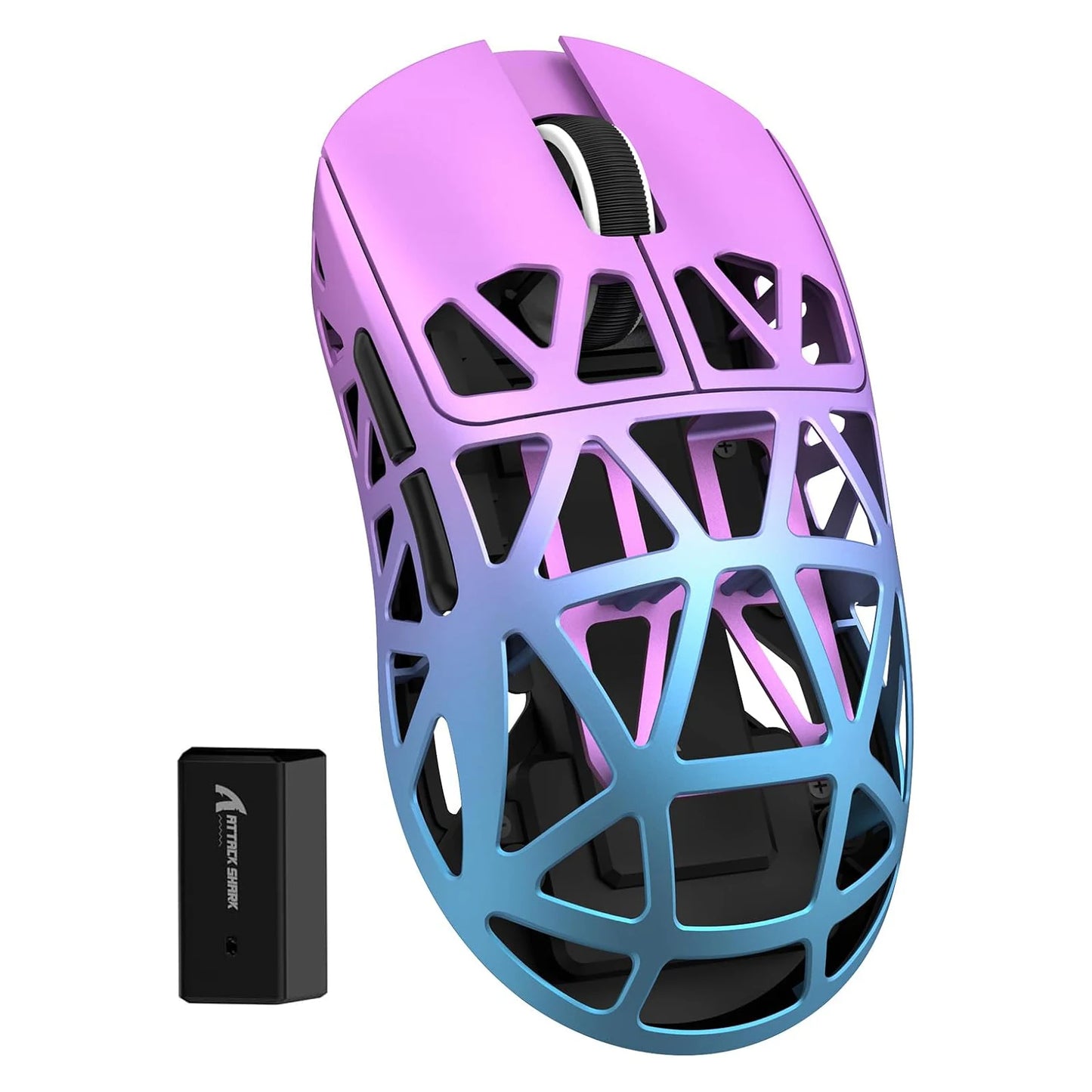 ATTACK SHARK R2 Magnesium Alloy Gaming Mouse, PixArt PAW3950 Sensor, Wireless 8K, 48g Superlight, BT/2.4G/Wired, Adjustable DPI 42000, Mice for Win11/Xbox/PS/Mac