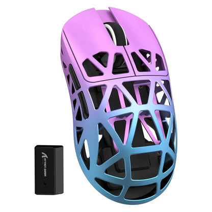 ATTACK SHARK R2 Magnesium Alloy Gaming Mouse, PixArt PAW3950 Sensor, Wireless 8K, 48g Superlight, BT/2.4G/Wired, Adjustable DPI 42000, Mice for Win11/Xbox/PS/Mac