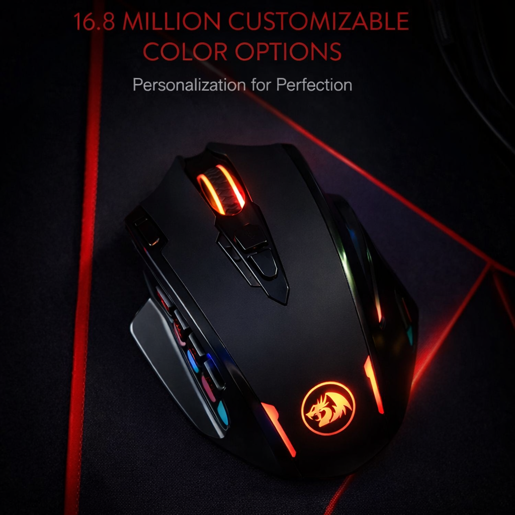 Redragon M913 Gaming 16000 DPI Wired 2.4Ghz Wireless RGB Gamer Mice
