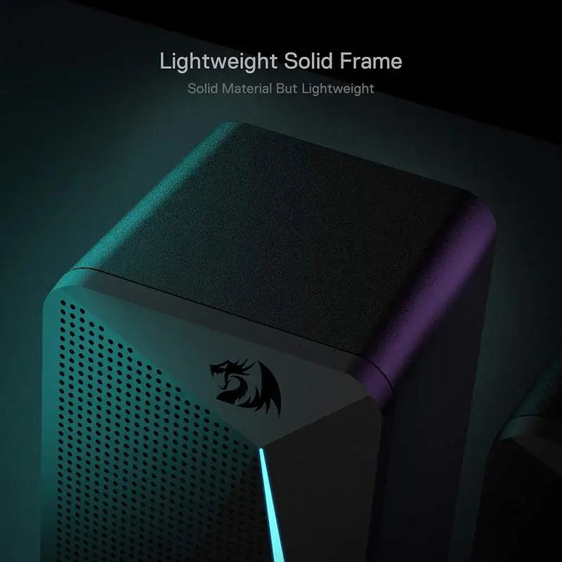 Gaming PC case with a brand logo on a dark background