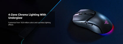 Razer Cobra Pro HyperSpeed Wireless Gaming Mouse Chroma RGB Lighting 26K Sensor, Gen-4 Switches 2.4GHz, Bluetooth USB C