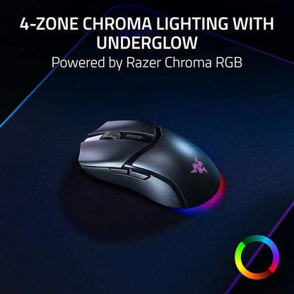 Razer Cobra Pro HyperSpeed Wireless Gaming Mouse Chroma RGB Lighting 26K Sensor, Gen-4 Switches 2.4GHz, Bluetooth USB C